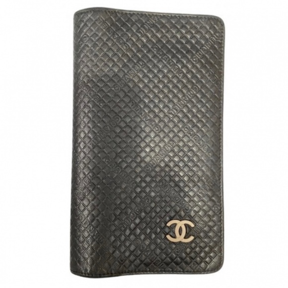 CHANEL Timeless Black Caviar Leather Diamond Pattern Embossed Wallet Clutch Bag - Picture 9 of 11
